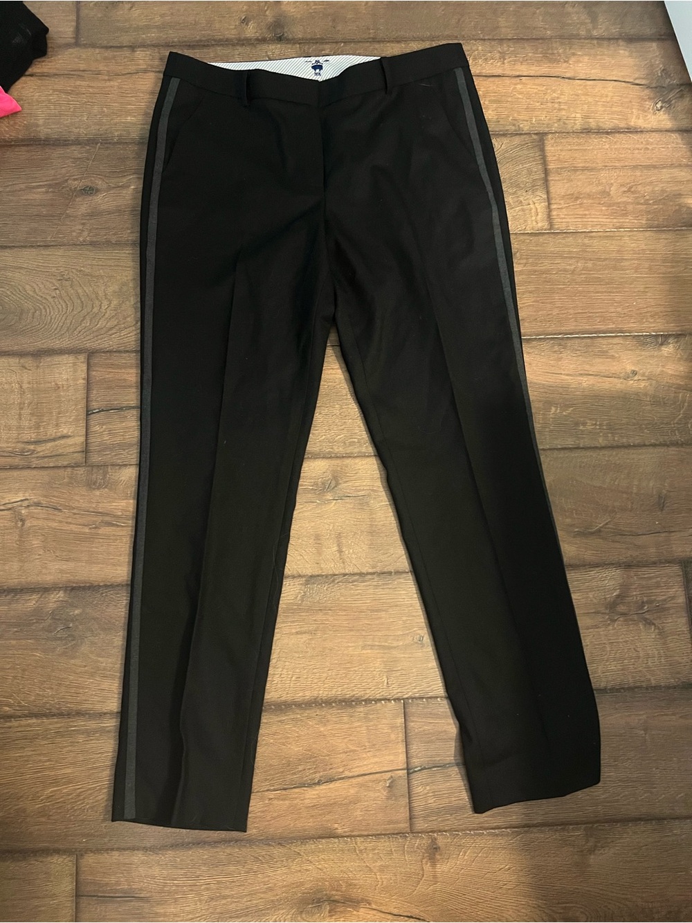 Brooks Brothers women's black “red fleece” tuxedo pants with NWT size 12